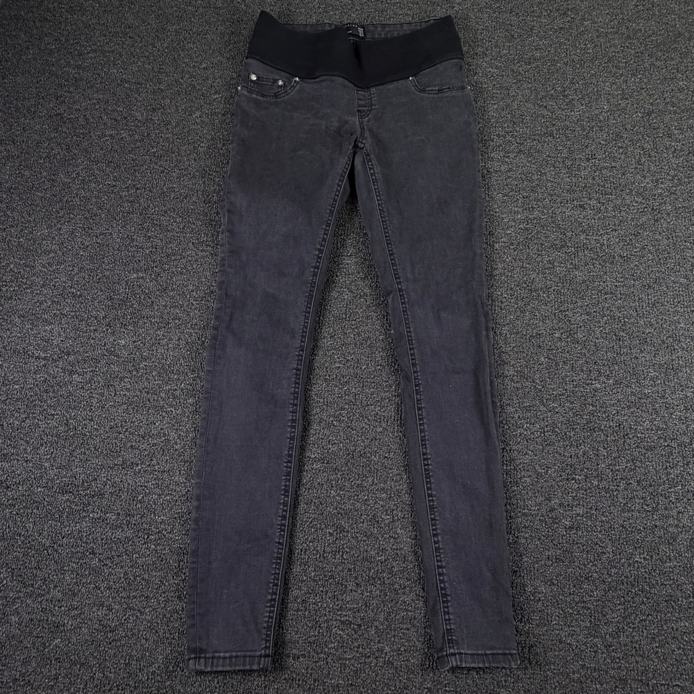ASOS DESIGN Jeans Womens 2 Maternity Skinny Black Over The Bump EUC